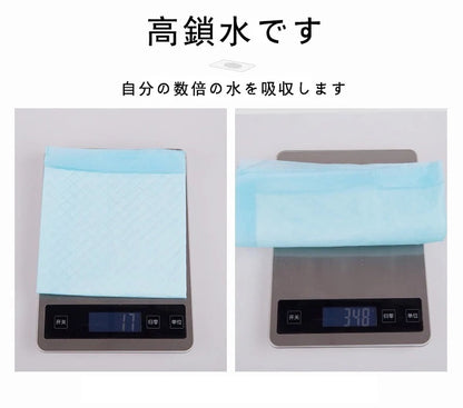 新登場！犬猫用トイレ向け 厚手竹炭裏面粘着ペットシーツ 超吸水性能 1 回使用タイプ 犬用隔離パッド / 猫用おむつパッド