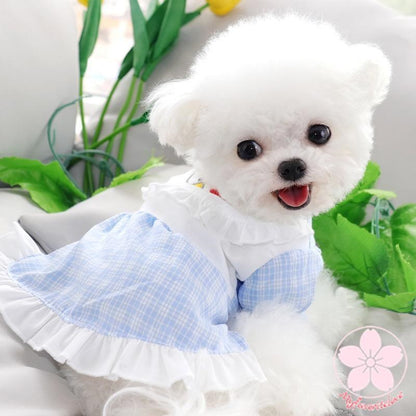 超目玉新品 ペット服 安い 犬 春 夏 涼しいフリル ドレス ワンピース かわいい 可愛い ハイブランド 猫 ドッグウェア