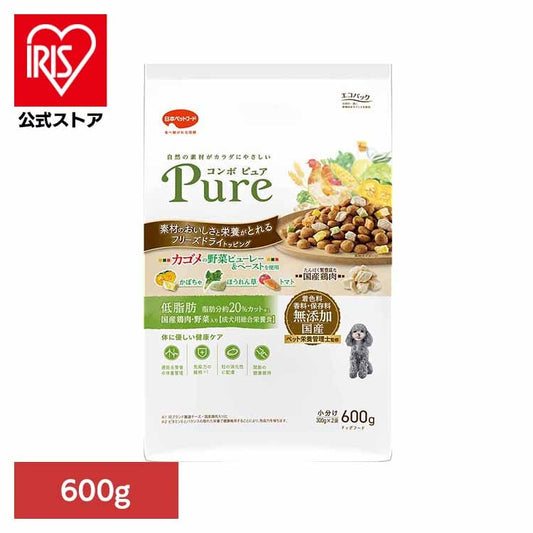 コンボピュアドッグ低脂肪600g 1011333 日本ペットフード株式会社