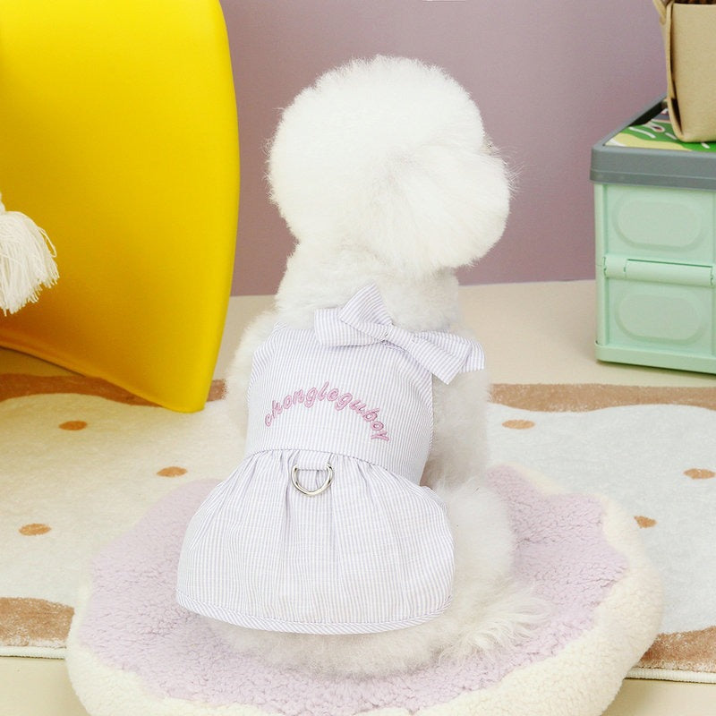 【新作犬猫服 登場】 犬服 ペット服 犬 洋服 新しい夏の韓国犬服スカートペット服