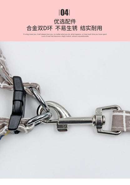 背心式犬牽引紐テディ比熊小型犬胸背ドッグラン子犬チェーンペット用品