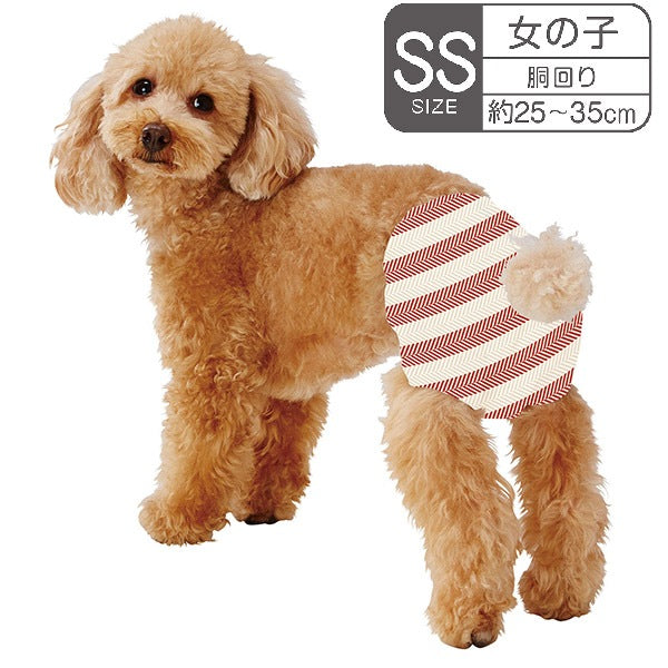<a href="https://www.qoo10.jp/gmkt.inc/Search/brand.aspx?brandno=66334" target="_blank" class="title_brand" id="btn_brand" title="ペティオ">ペティオ</a>犬用オムツ frais フレス たっぷり吸収するエチケットパンツ 女の子用おむつ SS 18枚 超小型犬小型犬 短毛犬長毛犬 シーツ エチケットウェア Petio W27229