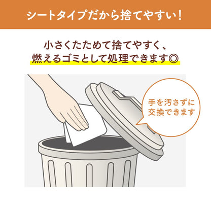 ニャンとも清潔トイレ 脱臭・抗菌シート 大容量 12枚入 [猫用システムトイレシート] システムトイレ用
