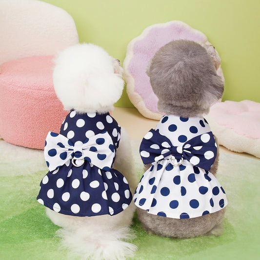 【新作犬猫服 登場】 犬服 ペット服 犬 洋服 ペット猫犬服夏薄型ペット服スカートリーシュスカート