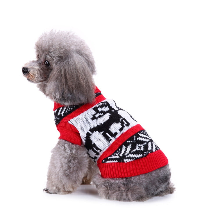 2023年新作入荷　ペット服 犬　服　Tシャツ ドッグウェア犬服クリスマス衣雪花セーターハロウィンペット服セーターヘラジカ衣犬セーター