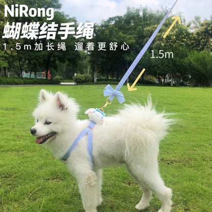 <a href="https://www.qoo10.jp/gmkt.inc/Search/brand.aspx?brandno=558" target="_blank" class="title_brand" id="btn_brand" title="サンリオ">サンリオ</a>サンリオ【極速出荷】【無料限定】犬牽引ロープ猫ロープかわいいベスト胸ストラップ犬ロープ犬チェーン脱出防止中小型犬
