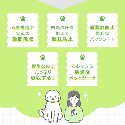 <a href="https://www.qoo10.jp/gmkt.inc/Search/brand.aspx?brandno=114450" target="_blank" class="title_brand" id="btn_brand" title="WEIMALL">WEIMALL</a>ペットシーツ 厚型 ワイド レギュラー 大容量 1200枚 800枚 600枚 200枚 まとめ買い 使い捨てペットシート 多頭飼い 犬 猫 業務用 ペット用品