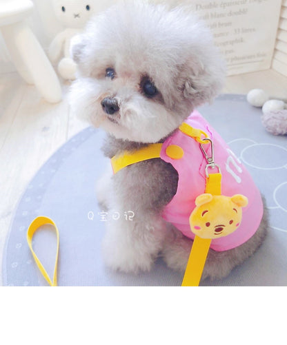 ペットの猫の小型犬のテディの犬の胸のストラップの牽引ロープのベスト式のドッグランの犬のひものかっこいいかわいい衝突色 メガ割ワンピースパンツトートバッグ