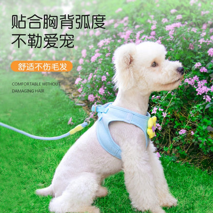 小型犬 犬 リード 75 猫用 中型犬 ペットハーネス ペット用品 シンプル 胴輪 お出かけ 犬用 2点セット ハーネス ネコ用ハーネス お散歩 簡単装着 犬用ハーネス 軽量 おしゃれ ハーネスリード
