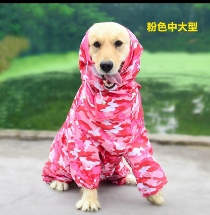 人気ペット マッキントッシュ 中型犬 大型犬 防水 4本足 マッキントッシュ 犬 フード付き マッキントッシュ