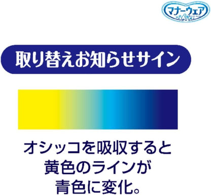 <a href="https://www.qoo10.jp/gmkt.inc/Search/brand.aspx?brandno=124379" target="_blank" class="title_brand" id="btn_brand" title="マナーウェア">マナーウェア</a>ユニ・チャーム 【セット販売】マナーウェア 長時間オムツ 男の子おしっこ用 中型犬用 Lサイズ デニム＆ストライプ 36枚×2コ