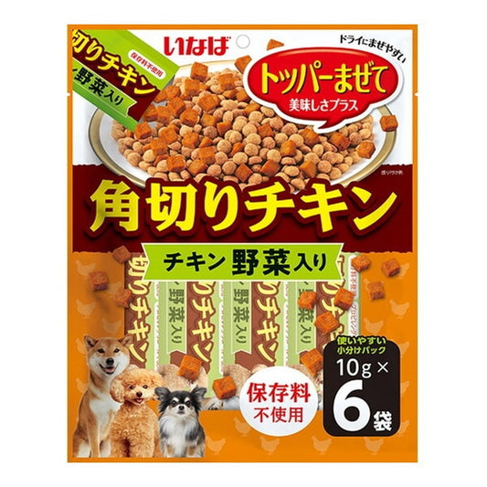 <a href="https://www.qoo10.jp/gmkt.inc/Search/brand.aspx?brandno=77771" target="_blank" class="title_brand" id="btn_brand" title="いなばペットフード">いなばペットフード</a>角切りチキン 野菜入り 10g×6袋