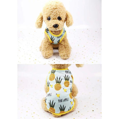 新商品プロモーション，数量限定 犬 猫 服 ウェア ペット ドッグ ドッグウェア 小型犬 中型犬 フルーツ タンクトップ犬 猫