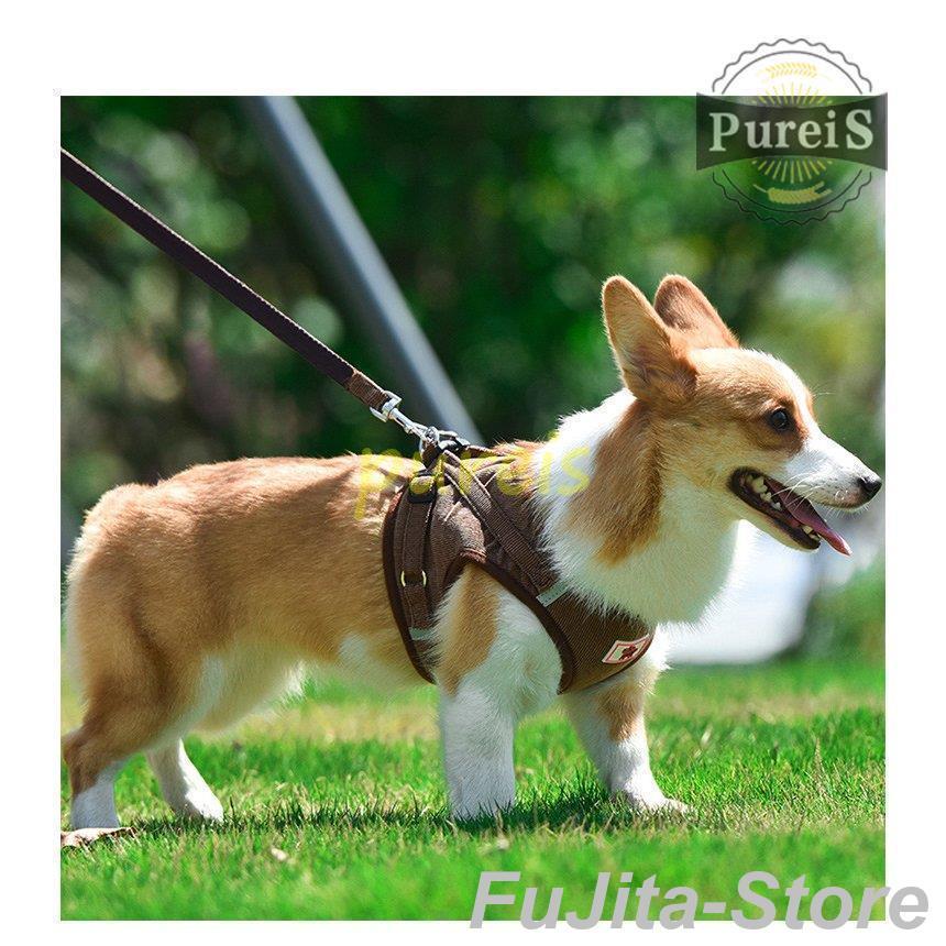 人気商品,犬 ハーネス リード付 ペット服 ウェアハーネス 胴輪 キャット ドッグ メッシュ 一体型 胸あて式 軽量 調節可能 犬用 小型犬 ペット用品 猫用首輪 猫/犬 可愛い
