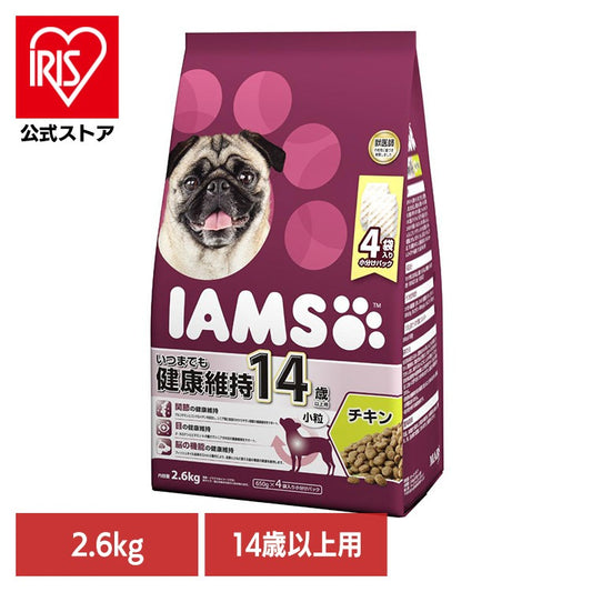 <a href="https://www.qoo10.jp/gmkt.inc/Search/brand.aspx?brandno=22351" target="_blank" class="title_brand" id="btn_brand" title="アイムス">アイムス</a>【人気商品】ドッグフード IAMS アイムス 14歳以上用 いつまでも健康維持 チキン 小粒 2.6kg ID251 マースジャパンリミテッド