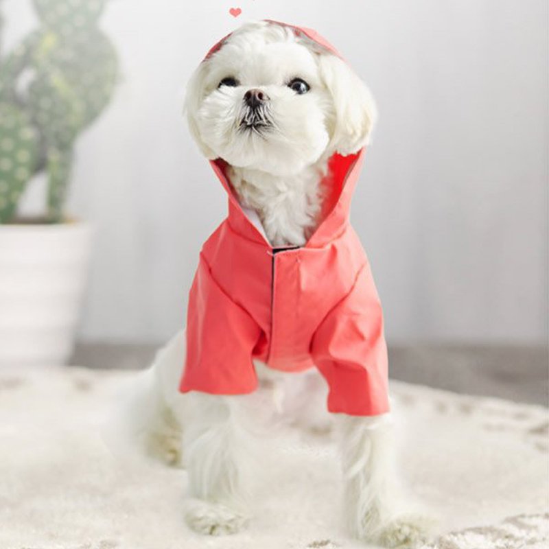 【輸送費無料】犬 レインコート レイングッズ 小中型犬 カッパ フード付き ポンチョ 梅雨 雨具