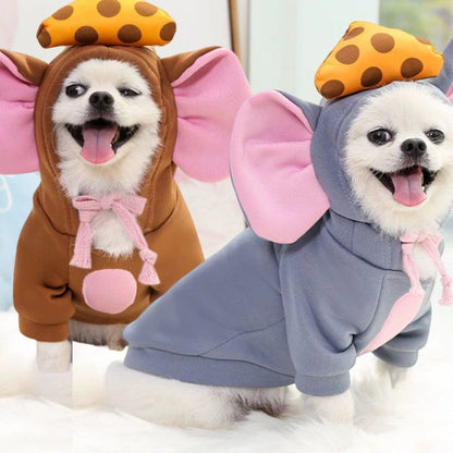 犬の服 かわいい犬の衣装 ハロウィン 仮装舞踏会 子ネズミとチーズ