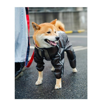 犬用 レインコート ポンチョ 着せやすい ドッグウェア 雨具 カッパ 透明 フード付 XSからXXL 小型 中型 大型 チワワ ダックス 柴犬 ブラック ホワイト