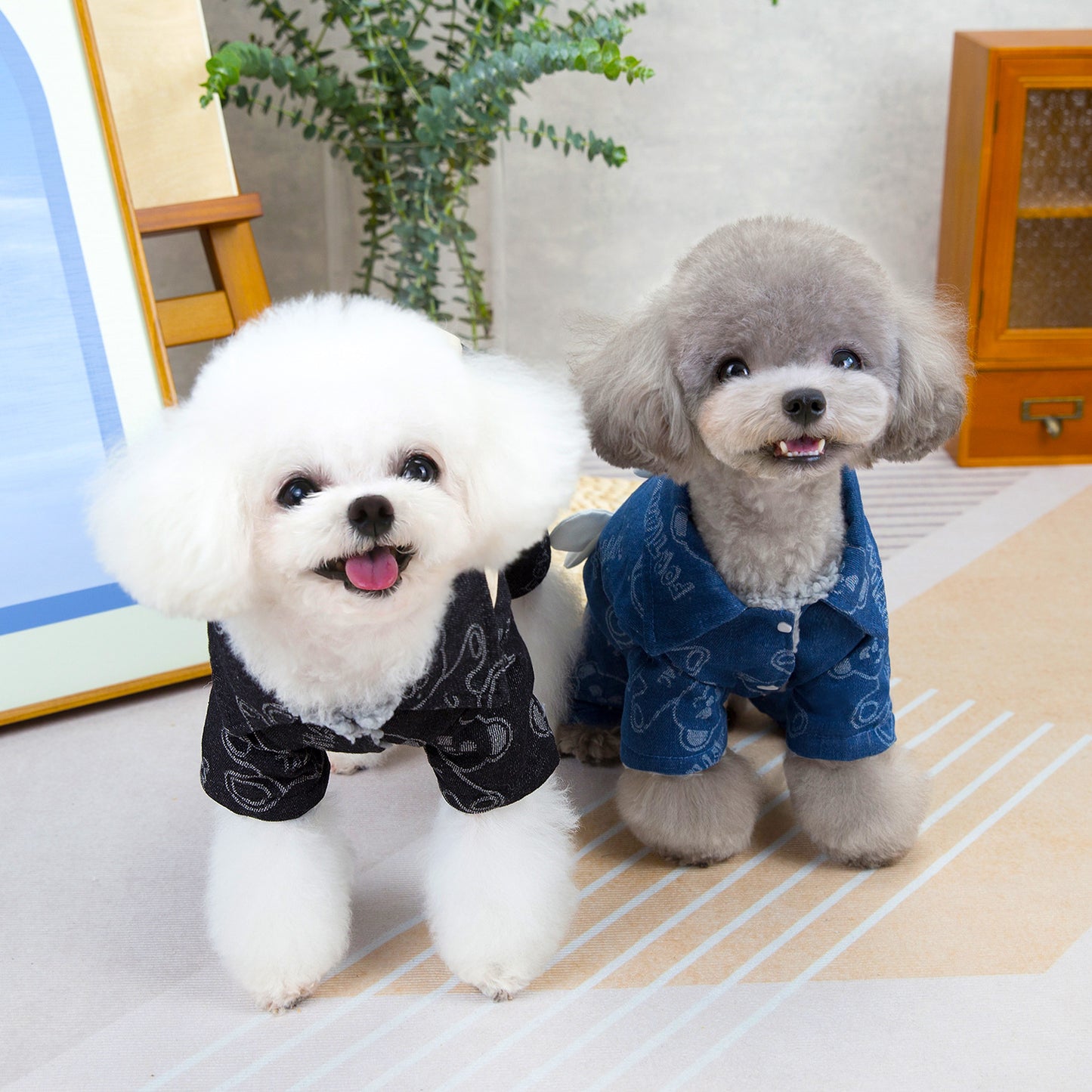 本日の限定商品犬の服 ペット服 小型犬 猫 新作 秋冬 暖かい 快適 カウボーイ 4本足 コットンコート