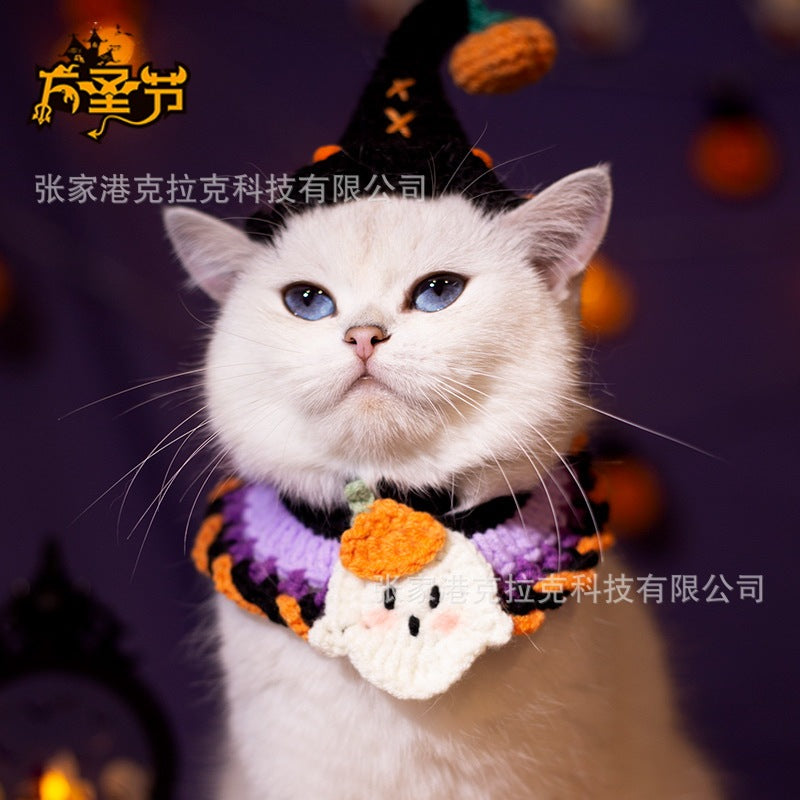 ねこ/犬用品 首輪マフラー サンタマフラー ハロウィンギフト プレゼント お祝い 大人気 着脱簡単 可愛い 散歩 旅行 撮影用 ペット服 記念撮影 INS tiktok かわいい ペット用品 ペット