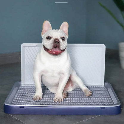 超人気,大特価 しつけ用 いたずら防止 犬トイレ 犬用トイレトレー ドッグトレー 壁付き犬トイレ 犬トレーニングトレー シーツ破れ防止 メッシュ付き お掃除ラク お手入れ簡単 丸洗い可能 犬トイレ ペ