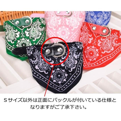 スタイル バンダナ ペット 服 犬 猫 首輪 ペットグッズ ベイズリー スカーフ キャット ドッグ