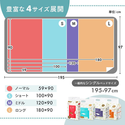 アイリスオーヤマ(IRIS OHYAMA) 使い捨て防水シーツ 大判タイプ ミドルサイズ 120cm×90cm 32枚入
