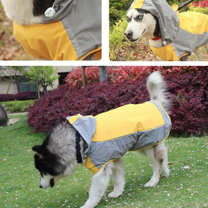犬用 レインコート ポンチョ 中型犬 大型犬 ドッグウェア かわいい ペット 服 ウェア 雨具 防水