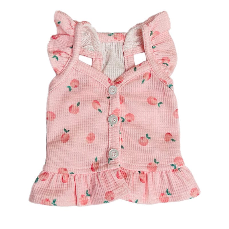 【新作犬猫服 登場】 犬服 ペット服 犬 洋服 ペット服春夏新作フライスリーブショートスカート子犬犬薄型ユニバーサルベスト