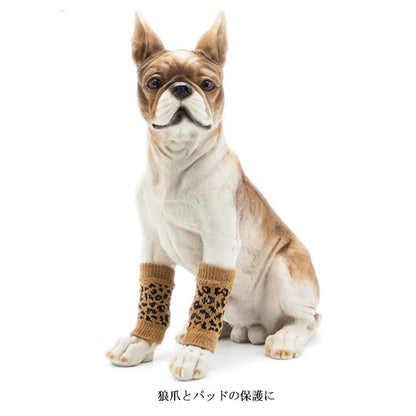 お一人様1点中型犬 包帯 くつした 床ずれ防止 4枚入り 靴下 犬 靴下 介護 足 大型犬 舐め防止 外 滑り止め 止め 小型犬 関節保護 足裏 滑り 保護 ソックス ゴム レッグガード 老 犬 犬