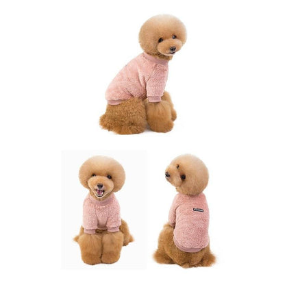 2025秋冬新作 犬服 ペット ドッグウェア 犬の服 Tシャツ トレーナー ボア 無地 もこもこ モコモコ ペット用品 わんこ わんちゃん ドッグ 洋服 秋冬 秋服 冬服 防寒 小型犬 中型犬 新