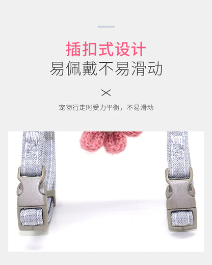 リード 胴輪 ペット用品 お出かけ お散歩 リーシュ 2点セット 軽量 シンプル ハーネスリードセット 犬 ネコ用ハーネス ハーネス 小型犬 猫用 おしゃれ 166 簡単装着 中型犬 犬用 ペットハー