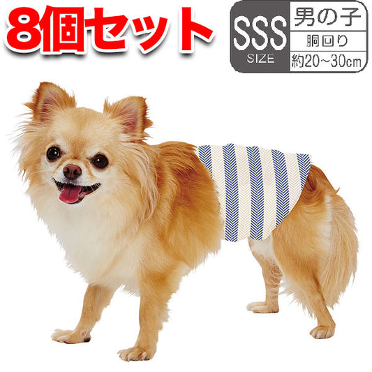 <a href="https://www.qoo10.jp/gmkt.inc/Search/brand.aspx?brandno=66334" target="_blank" class="title_brand" id="btn_brand" title="ペティオ">ペティオ</a>犬用オムツ frais フレス たっぷり吸収するエチケットパンツ 男の子用おむつ SSS 20枚 ケース販売 ミニ犬 短毛犬長毛犬 シーツ エチケットウェア Petio W74573