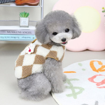 犬 服 犬の服 ドッグウェア 犬服 秋冬 犬用 菱形 超小型犬 中型犬 ペット用 猫 もこもこ 柔らかい おしゃれ 可愛い お散歩