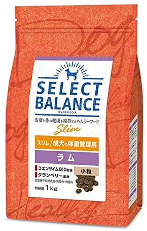 <a href="https://www.qoo10.jp/gmkt.inc/Search/brand.aspx?brandno=109498" target="_blank" class="title_brand" id="btn_brand" title="Select Balance ">Select Balance </a>セレクトバランス スリム ラム 小粒 成犬の体重管理用 1kg