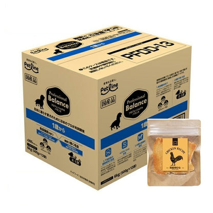 <a href="https://www.qoo10.jp/gmkt.inc/Search/brand.aspx?brandno=122769" target="_blank" class="title_brand" id="btn_brand" title="Professional Balance">Professional Balance</a>6kg 1歳から成犬用 鶏むねジャーキー付 （500g12袋） 成犬 ドッグフード アダルト 犬 アダルト