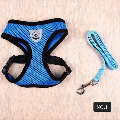 新商品プロモーション，数量限定 ペット用 犬用 ハーネスとリード２点セット 全８色 S M L XL ペット用品 型ハーネス（胴輪）＆リード（引き綱） ボディストレス軽減ペット用 犬用