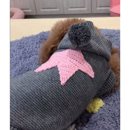 犬服 セーター パーカー 編み 犬のニット かわいい ドッグウェア ドッグクローズ トイプードル チワワ ポメラニアン 小型犬 メール便対応