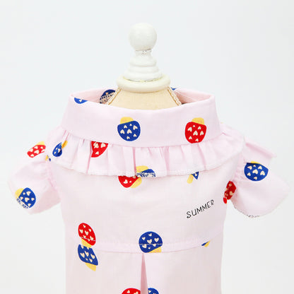 猫 犬 洋服 犬服 ペット服 大中小型犬 ペット用品 犬/猫用 犬の服 ペットウエア 小型犬 中型犬 通気 可愛い ドッグウェア トレーナー 犬 服 ワンピース サロペット ビションフリーゼ 犬猫服