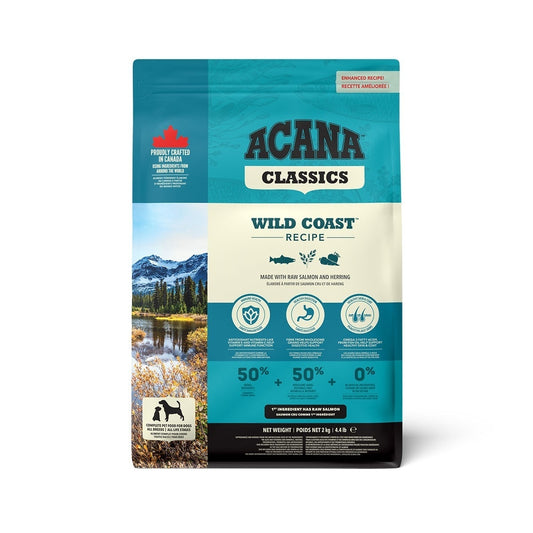 <a href="https://www.qoo10.jp/gmkt.inc/Search/brand.aspx?brandno=123886" target="_blank" class="title_brand" id="btn_brand" title="ACANA(PET)">ACANA(PET)</a>クラシック ワイルドコーストレシピ 2kg ドッグフード