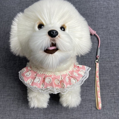 子犬のテディは熊の雪納瑞の犬の縄の犬のチェーンより快適でリラックスしてかわいい小型の犬の牽引縄を調節することができます