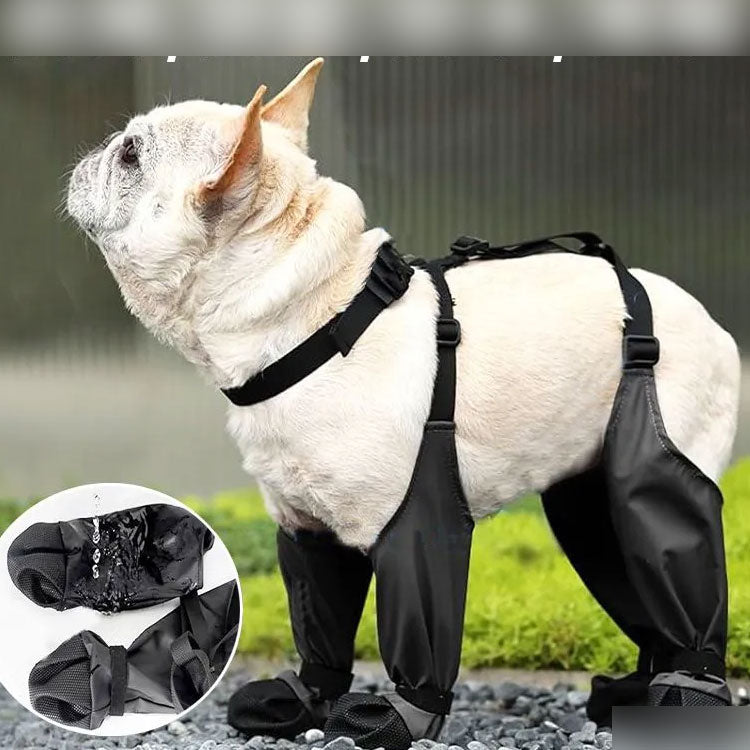 キャンペーン犬用レッグカバー レインシューズ 脱げない 犬 靴 梅雨用 レインシューズカバー 滑りにくい 脱げない 犬用レッグカバー レギンス 犬用シューズ 犬 犬の靴 汚れ防止 肉球保護 雨用ブーツ