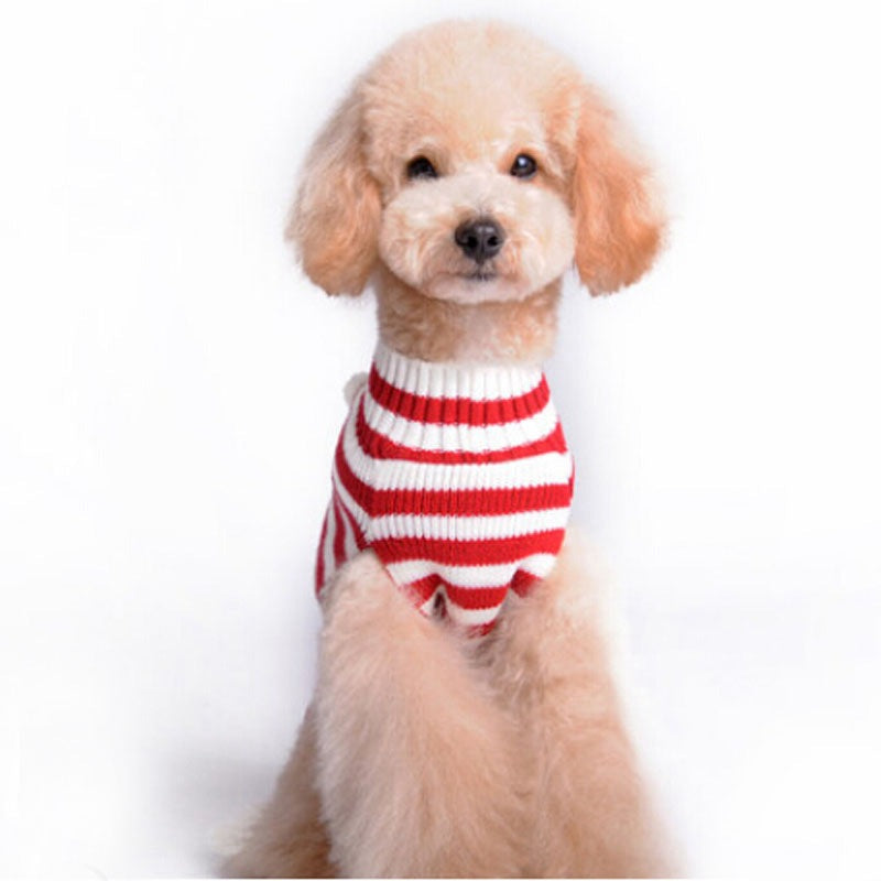 人气新作ペット服 中小型犬VIPテディニューファーザークリスマスペットニットジャンパー犬の服 ペット服