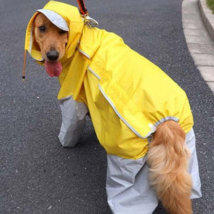 犬服 ドッグウェア レインコート大型犬向け フード付き カッバ 雨具 雨合羽 雨ガッパ 春 夏 秋 冬 合羽 防水 梅雨 ポンチョ 大型犬 大きい