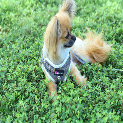犬用 リーシュ 簡単装着 シンプル ネコ用ハーネス お散歩 ハーネスリードセット 小型犬 胴輪 2点セット お出かけ おしゃれ 軽量 129 ペットハーネス 猫用 中型犬 ハーネス リード ペット用品