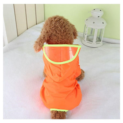 ペット服 犬 レインコート 犬レインコート 小型 中型犬 用 ペットレインコート 雨具 ドッグ ペット服 レインポンチョ カッパ 帽子付 レインウェア