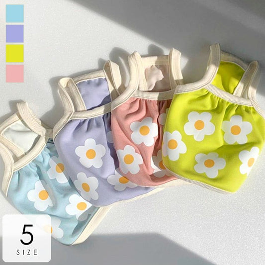 【輸送費無料】ペット用品 ペットウェア ドッグウェア 洋服 キャミソール 花柄 パステルカラー 可愛い ラブリー