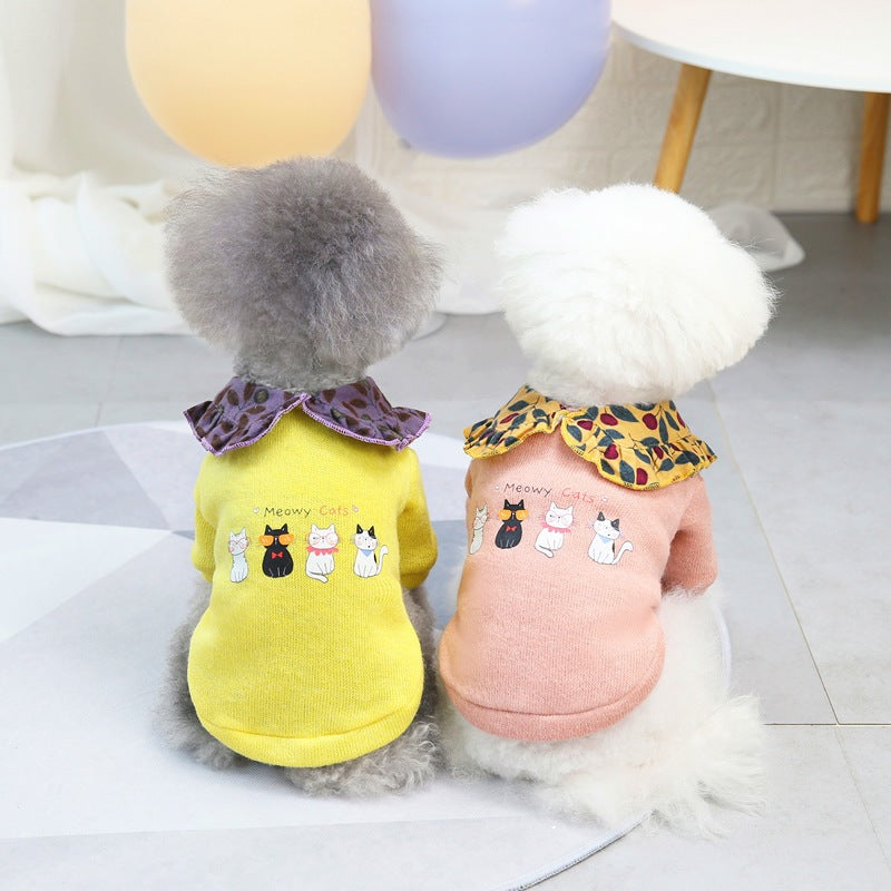 猫 犬 洋服 犬服 ペット服 大中小型犬 ペット用品 犬/猫用 犬の服 ペットウエア 小型犬 中型犬 通気 可愛い ドッグウェア トレーナー 犬 服 ワンピース サロペット ビションフリーゼ 犬猫服
