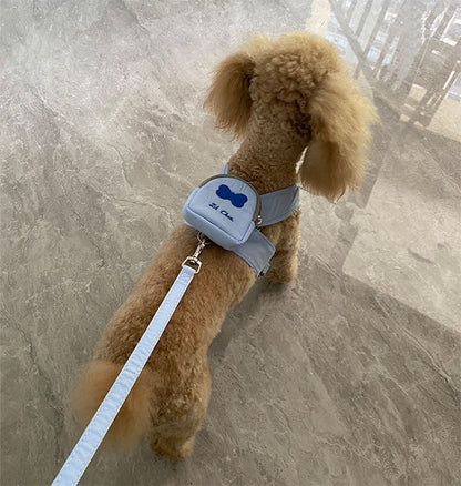かわいいペットの犬はバックパックから散歩に出かけます メガ割ワンピースパンツトートバッグ