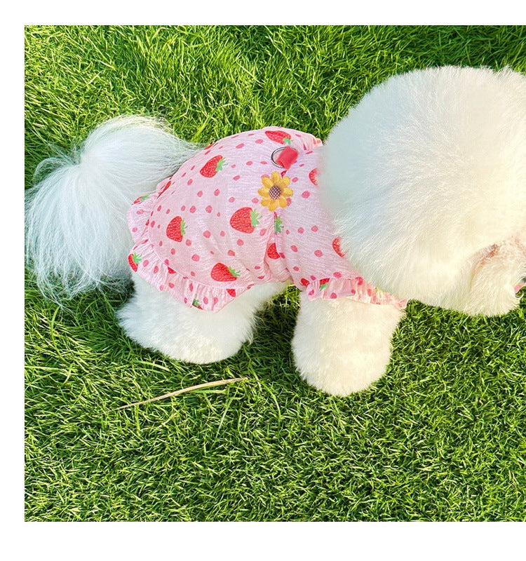 [犬 服]犬 洋服 ins人気商品 夏のペットの犬の服軽量で通気性の抗脱毛猫